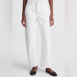 Madewell The Darted Barrel-Leg Jean in Vintage Canvas